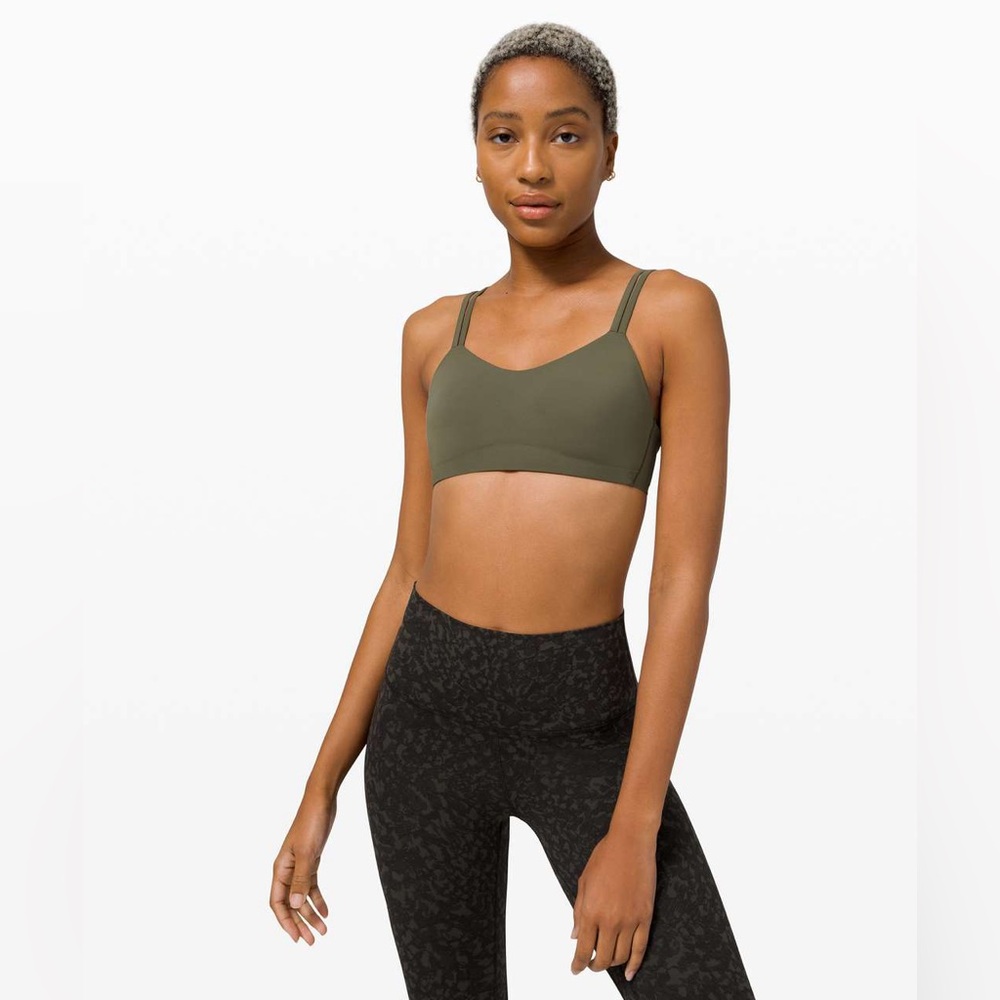 Lululemon Like a Cloud Bra *Light Support, B/C Cup Army Green. Size 2